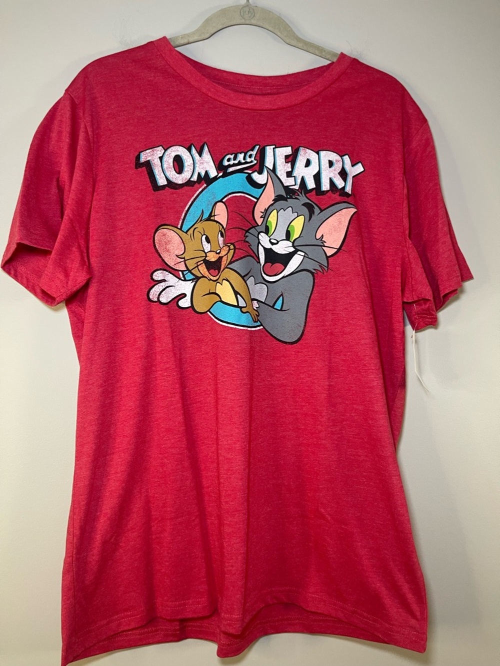 Tom and Jerry Red Short Sleeve Graphic Tee - Picture 2 of 4